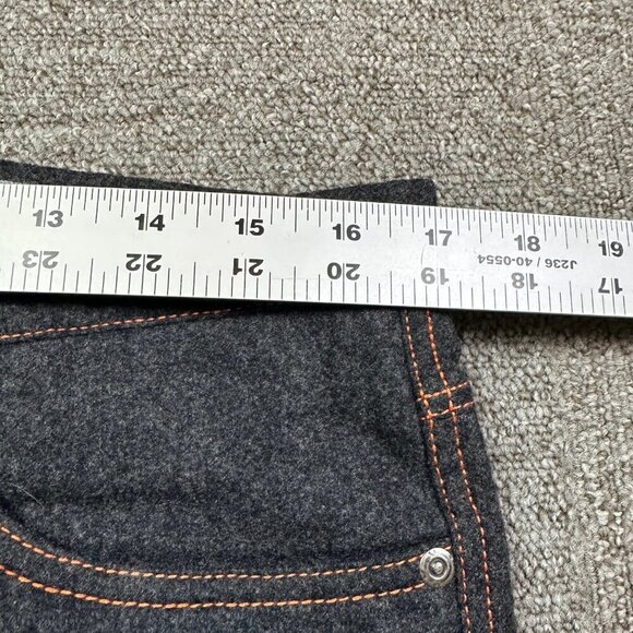 Vitale Barberis Canonico by Lawrence Covell 100% Wool Orange Stitching Pants - Picture 3 of 7